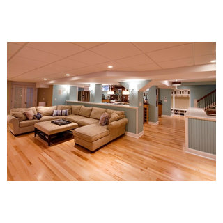 Bolton Basement Rumpus Room, Gym and Bar Project - Traditional ...