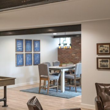 Brick Accents with Shuffleboard Basement