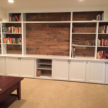 Built in Cabinetry With Reclaimed Wood