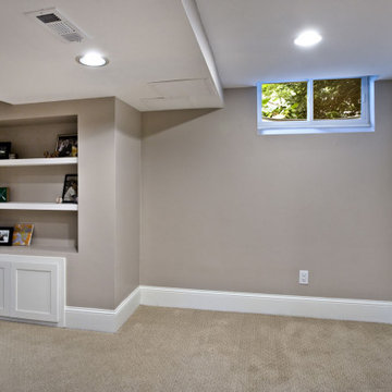 Built-in shelves and storage