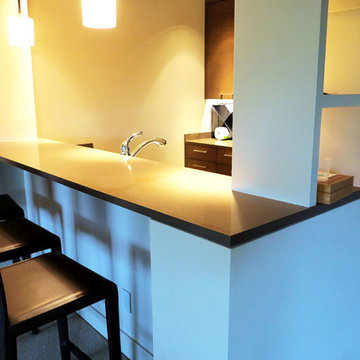 Caesarstone Quartz Basement Kitchen Countertop | GraniteMarbleWa.com