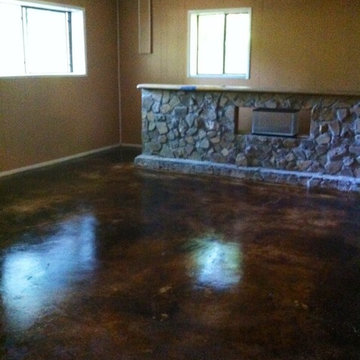 Camp Creek Acid Stained Concrete