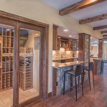 Castle Pines Rustic Finished Basement