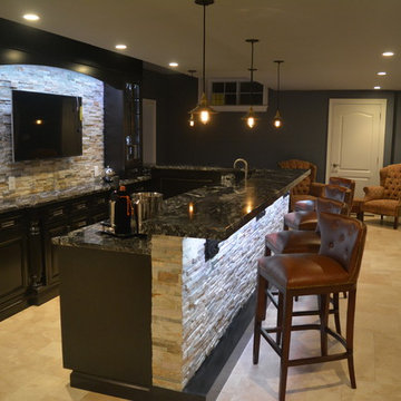 Chester Springs Finished Basement and Bar
