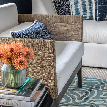 Chic Beach Lounge for Hamptons Designer Showhouse
