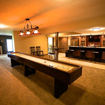 Clinton, Iowa transitional home with basement game room and remodeled kitchen