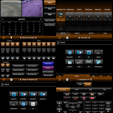 Collage of interface screens