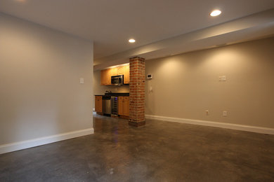 Inspiration for a timeless basement remodel in DC Metro