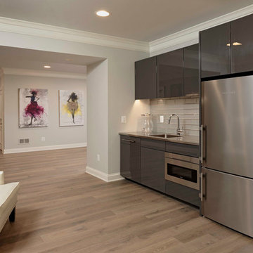 Contemporary Luxury Kitchen, Master Bathroom and Basement Renovation