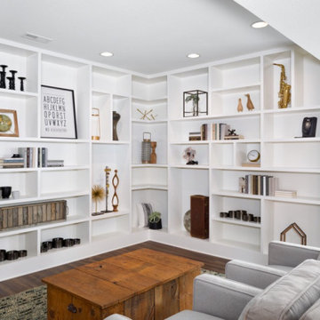 Contemporary Rustic Basement Remodel