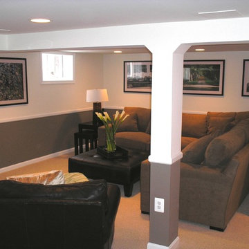 Cook Bros. of Arlington, Va. - Basement family rooms