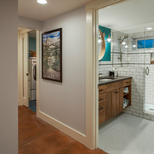 Example of a transitional basement design in Portland