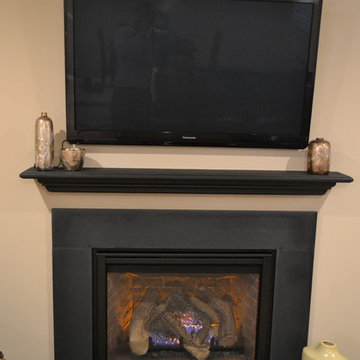 Cozy Lower Level Fireplace