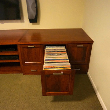 Custom Audio/Video/Vinyl Records cabinet