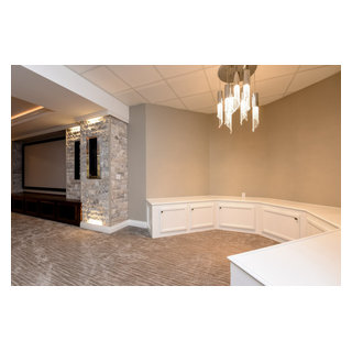 Custom Basement 1 - Contemporary - Basement - Chicago - by Matrix ...