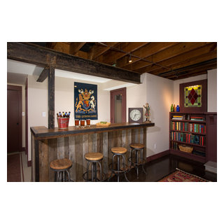 Custom-built Basement Bar - Rustic - Basement - DC Metro - by MARK IV Builders, Inc | Houzz