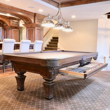 Customer Matched Finish on an 8' Hampton pool table by Olhausen.