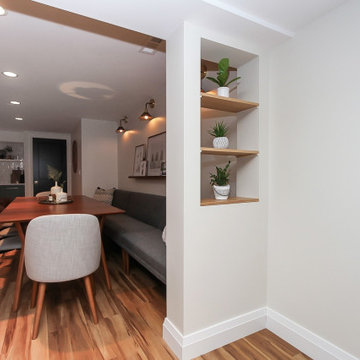 Deer Park Mid Century Modern Basement