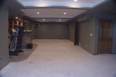 Basement - traditional basement idea in Denver