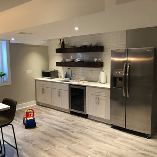 Downingtown Finished Basement: Theater/Bar Area, Kids Area and Powder Room