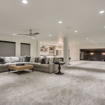 E Builders - The Snow Crest Estate - Basement Family Room