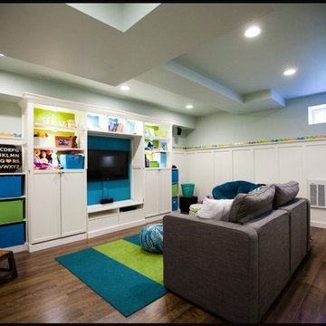 E-designed Finished Basement for Sweet Family