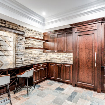 Elegant basement entertaining