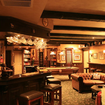 English Pub style basement