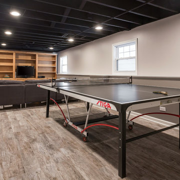 Entertainment and Exercise Basement Remode