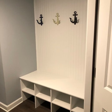 Entryway Cubbies in Finished Basement