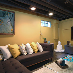 Erin & Breon's Stylish Basement Hangout
