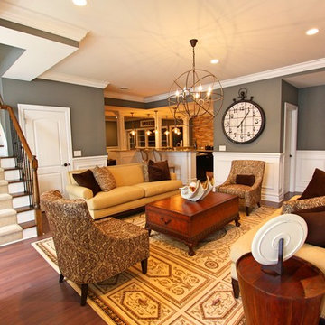 Expansive Luxe Basement