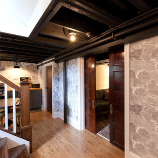 Exposed ceiling basement