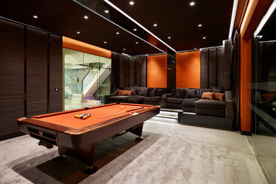 Large contemporary basement in London.