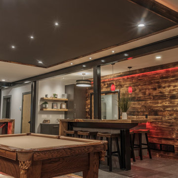 Pool Table and Bar Area