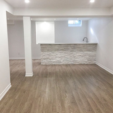 Finished basement with Bar in Scarborough