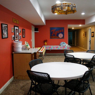 Finished Basement with Bar