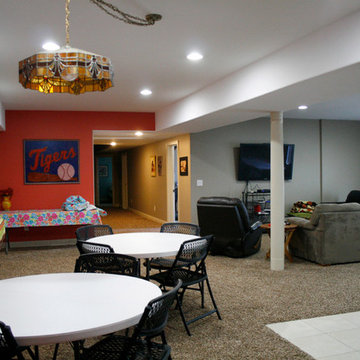 Finished Basement with Bar