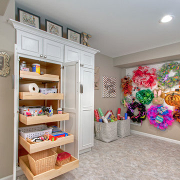 Finished Basement with Craft Room