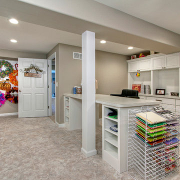 Finished Basement with Craft Room