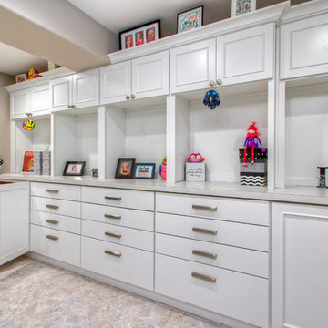 Finished Basement with Craft Room
