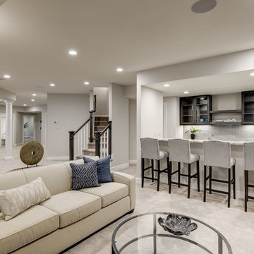 Finished Basement with extensive family areas