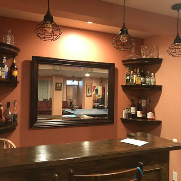 FINISHED BASEMENT WITH UNIQUE TWIST AND SPIRIT, MILTON, MA