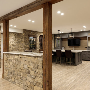 Finished Basement with Wet Bar
