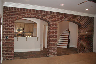 Example of a classic basement design in Atlanta