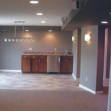 Finished Lower Level & Bath in Wildwood, Mo