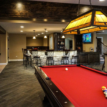 Finished Luxury Basement In Naperville