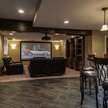 Finished Luxury Basement In Naperville
