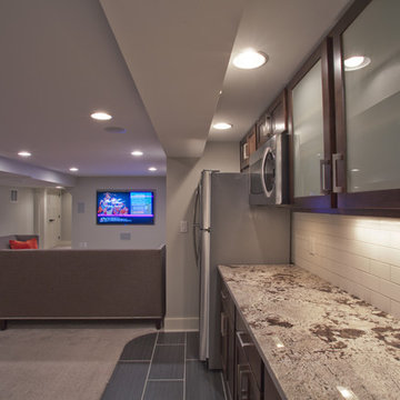Fox Point Basement Kitchen & Bathroom Remodel