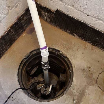 French drain with sump pump